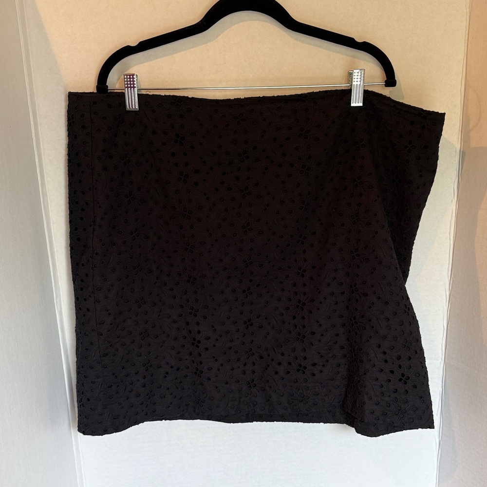 Talbots Black Lace Pencil Skirt